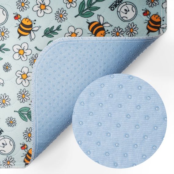 Багаторазова пелюшка для щенят Misoko&Co, принт з бджолами, 140 см х 80 см, 1 шт | Зображення 2