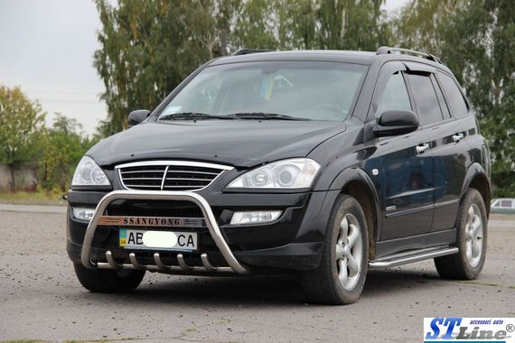 Кенгурятник WT004 (нерж) для SsangYong Action 2006-2024 гг | Зображення 2