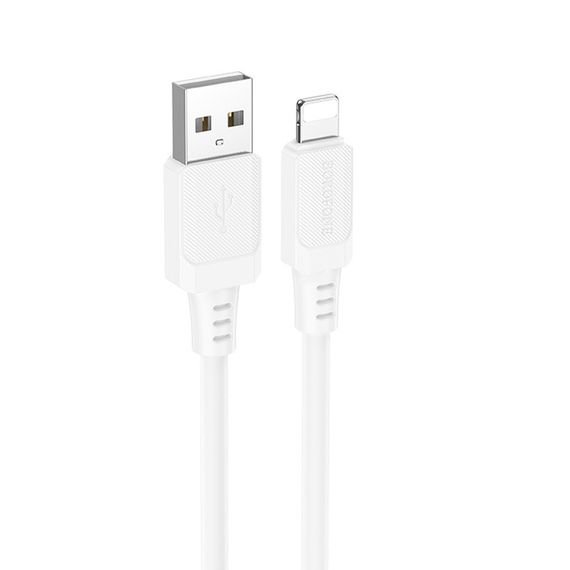 Дата кабель Borofone BX115 Lotto USB to Lightning 2.4A (1m) White
