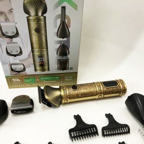 Водонепроницаемый триммер для стрижки Kemei, Машинка для стрижки аккумуляторная с керамическими ножами MU-88