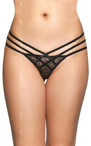Жіночі стрінги - G-String 2492, black S/M