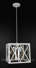 Люстра потолочная подвесная в стиле LOFT (лофт) 11535/1-wh-am Белый 30-90х25х36 см.