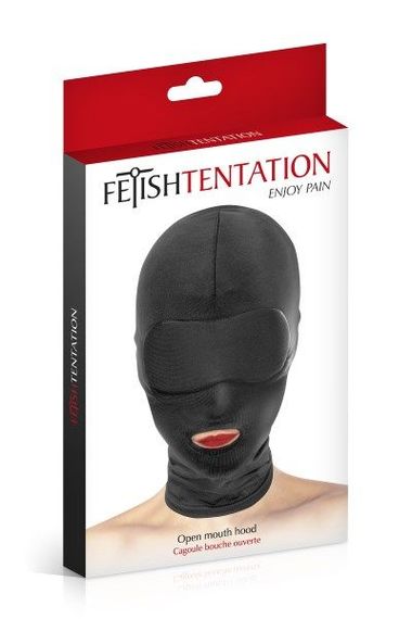 Капюшон для БДСМ з відкритим ротом Fetish Tentation Open Mouth Hood | Зображення 1