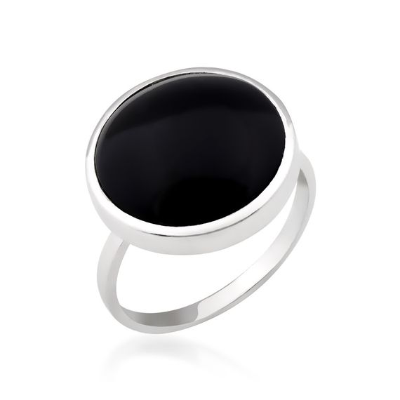 Серебряное кольцо с ониксом Artsriblo артА153к 19.5