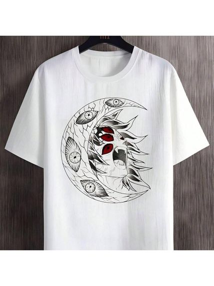 Футболка чоловіча з принтом повсякденна L Білий