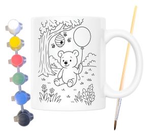 Набір для творчості кружка розмальовка Вінні-Пух (за мотивами повісті Алана Мілна) 330 мл біла (КР0194)
