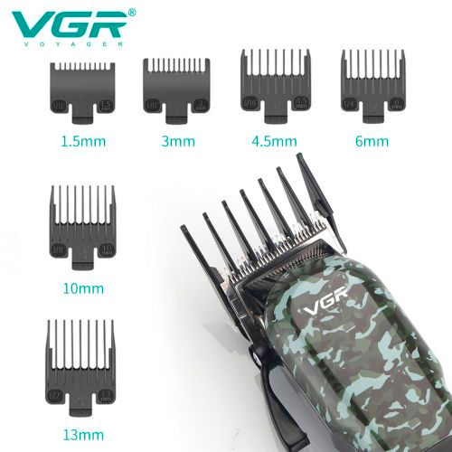 Акумуляторна машинка для стрижки VGR V-665 , 4 насадки, регулятор висоти, LED дисплей | Зображення 2