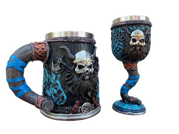 Подарунковий набір Кухоль і Келих 3D Вікінг Молот Тора | Зображення 1