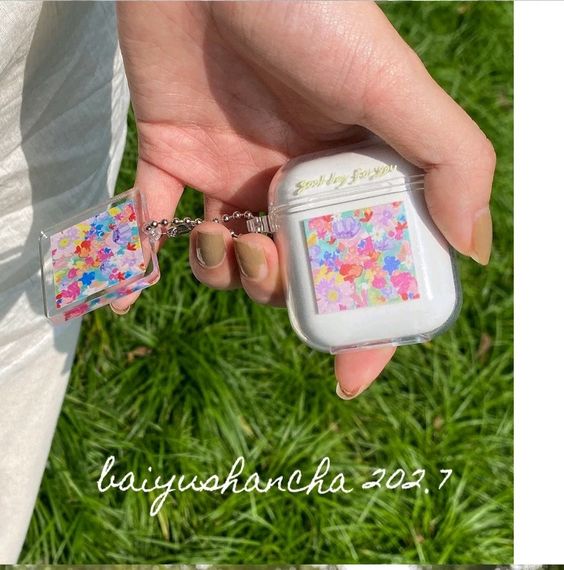 Чехол для наушников AirPods  flowers 3 Новинка 2024  !