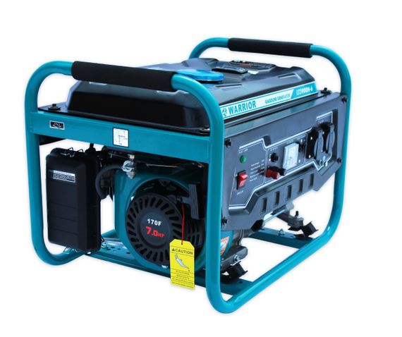 Генератор бензиновий WARRIOR LT3900N-6 3.0 кВт Бензогенератор Однофазний бензиновий генератор Генератор 3 кВт | Зображення 1