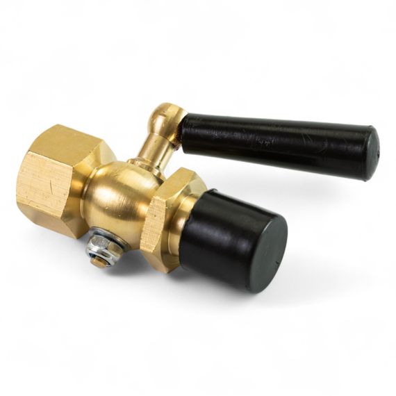 333212 3-ход. запорный кран для манометра (муфта-штуцер) Tervix Pro Line M1 Valve PN 16, 1/2"х1/2" | Зображення 1