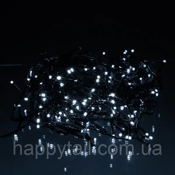 Вулична гірлянда бахрома 12 м 200 led чорний провід чорний провід Білий 12MBW | Зображення 2