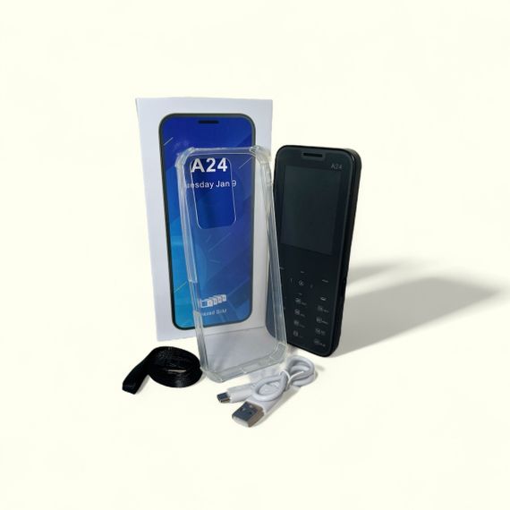 Кнопочный мобильный телефон на 4 сим карты AIEK s-mobile A24 Black | Зображення 7