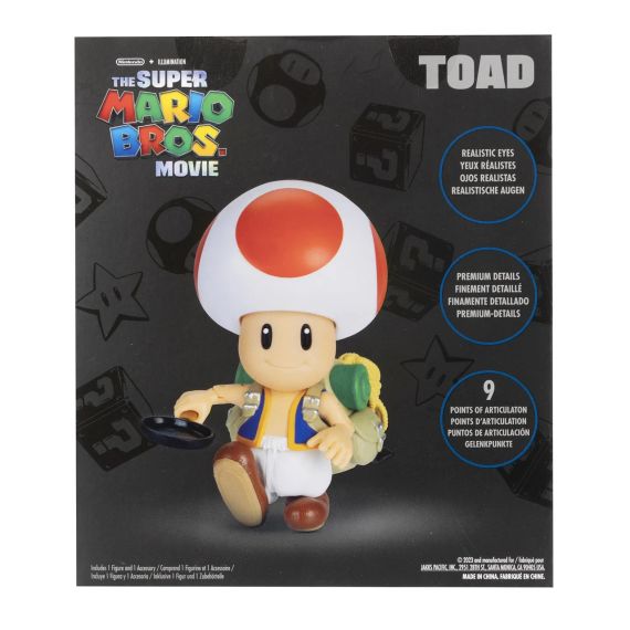 Колекційна фігурка Тоада 13см Брати Супер Маріо в кіно Оригінал The Super Mario Bros Movie Toad | Зображення 5