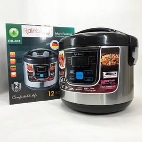 Мультиварка Rainberg RB-801 с 12 программами 1500 Вт на 6 литров, скороварка QZ-821 пароварка мультиварка