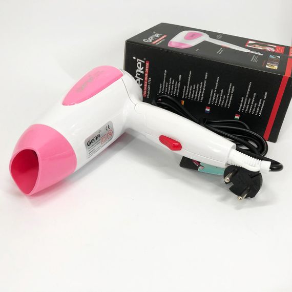 Фен с ионизацией для укладки Gemei GM-1756 1200 Вт, Функциональная щетка для сушки MR-55 | Зображення 3