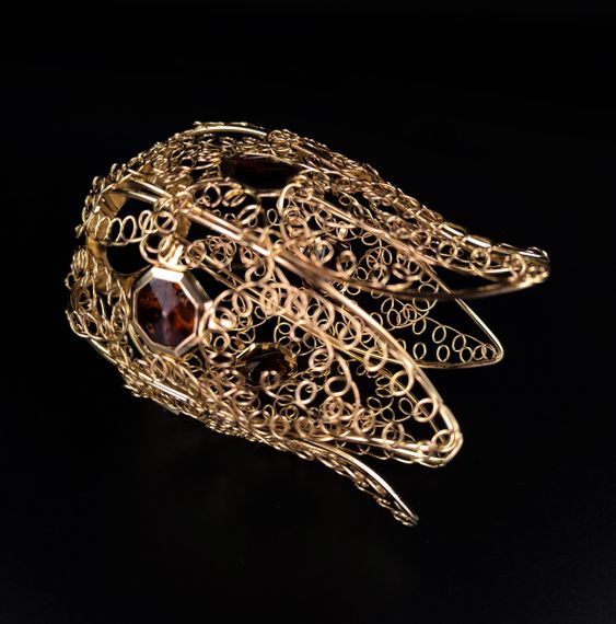 Плафон патрон E27 222-gd 8х11х14 см золотистий | Зображення 3