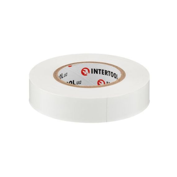 Стрічка ізоляційна 0.15 мм*17 мм*20м біла INTERTOOL IT-00531 | Зображення 1