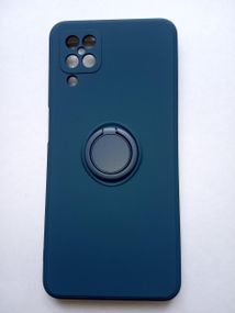 Чохол TPU Candy Ring Full Camera для Samsung A12 Lavender gray