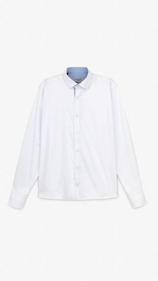 Сорочка однотонна для хлопчика Deniz 02042 164 см Білий shop (2000999173905)