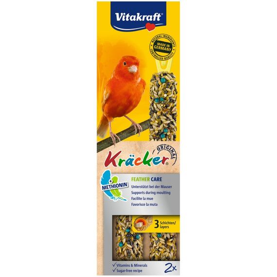 Ласощі Vitakraft Kracker Original Feather Care для канарок під час линьки 60 г / 2 шт | Зображення 1