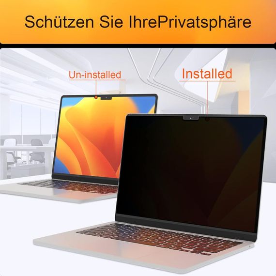 Магнитный защитный экран для MacBook Pro 16" 2021-2023 M1 M2 Pro Max A2485 A2780 Privacy пленка от синего свет | Зображення 1