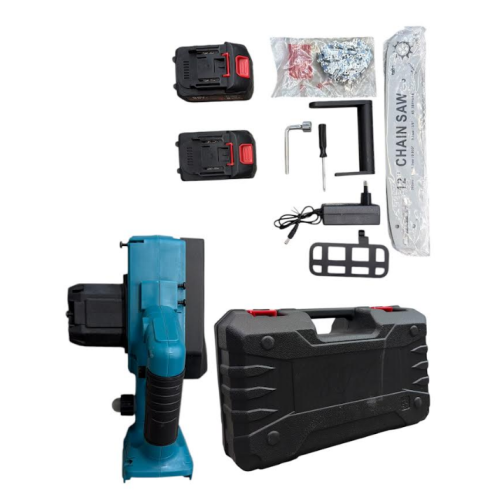Аккумуляторная электропила Electric Chainsaw Set 48V с 2 АКБ и кейсом / ART-8012
