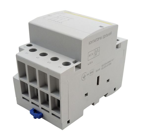 Контактор модульный КМ-3-63-22 63А 230AC 2NO-2NC 4р 3мод. Ny95503897 | Зображення 1