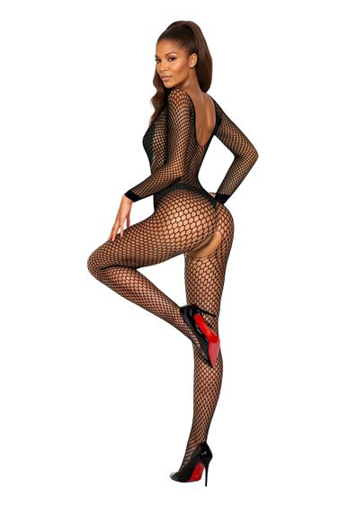 Бодістокінг - Bodystocking 2061, black - One Size | Зображення 2