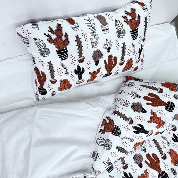 Комплект постільної білизни SoundSleep Cactus муслін підлітковий 145х210 см (94099744) | Зображення 7