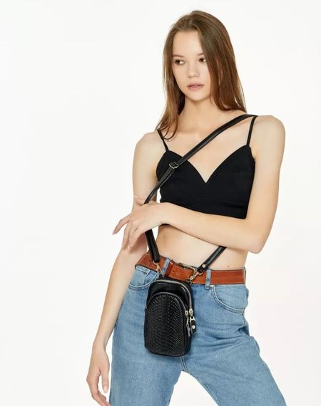 Сумка жіноча Sambag Modena чорна 19 х 11 х 3 см (96093070) | Зображення 2