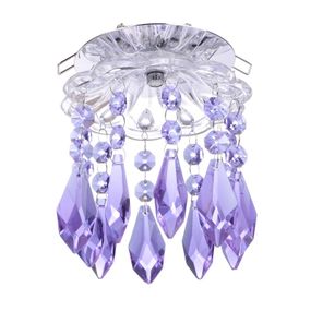 Світильник точковий декоративний HDL-G124 CHR+PURPLЕ