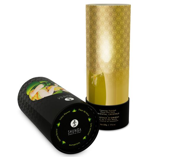 Соль для ванны Shunga Oriental Crystals Bath Salts ORGANIC - Lotus Flower (500 г) соль Мертвого моря | Зображення 1