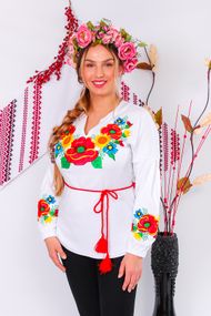 Вишиванка жіноча з довгим рукавом Носи своє 46 Білий (p-3049-49732)