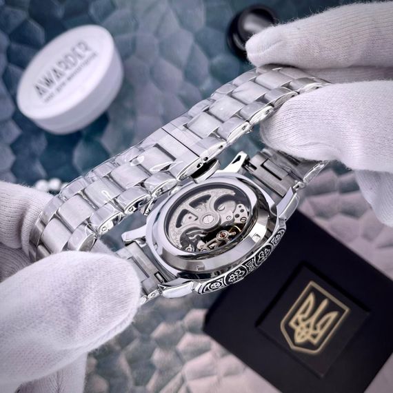 Чоловічий годинник Awarder 021-3D Де би не був Silver-Black Steel | Зображення 4