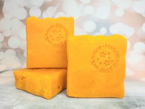 Органічне мило з нуля "Сонячна обліпиха" з олією Ши. Ручна робота. Регенеруючий ефект.