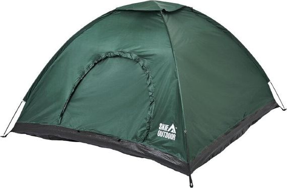 Палатка Skif Outdoor Adventure 200x200 см Зелёная Палатка туристическая Палатка для отдыха Трехместная палатка