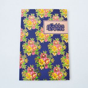 Блокнот 4Profi "Golden Flowers" dark blue 40 арк. формат A5 903597