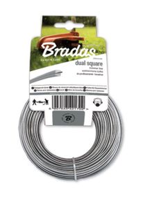 Волосінь для тримера Bradas RIPPER DUAL "квадрат" 2,7мм х 15м ZRK2715K