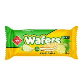 Вафлі з начинкою Wafers лайм 50г (214218)