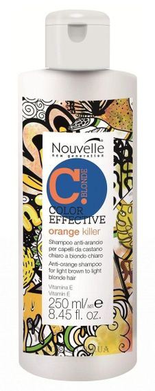 Шампунь Nouvelle Orange Killer Shampoo против оранжевого оттенка волос 250 мл