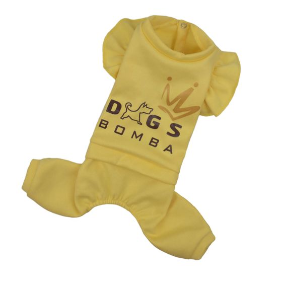 Костюм трьохнитка рюша жовтий D-165 | Зображення 1