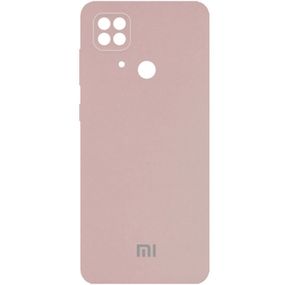 Чехол Silicone Cover Full Camera (AA) для Xiaomi Redmi 10C Full camera, Рожевий/Pink Sand