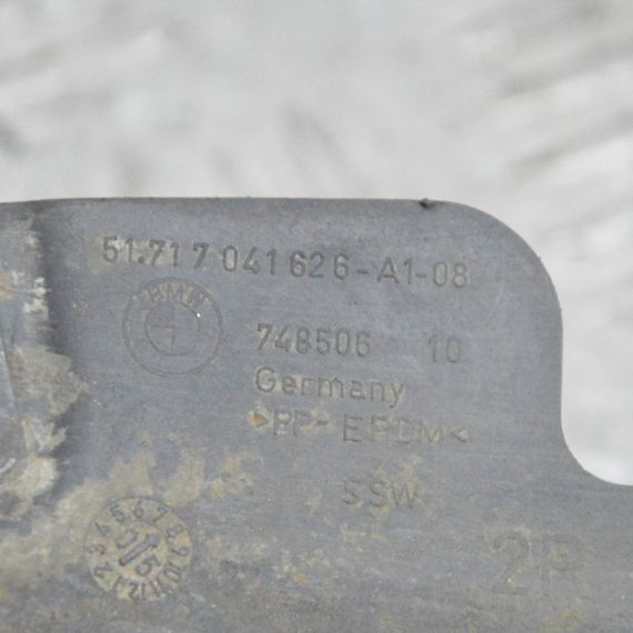 Бризговик задній правий BMW 5 E60 E61 2003-2010 Пилозахисна кромка підкрильника задня права БМВ 51717041626 | Зображення 3