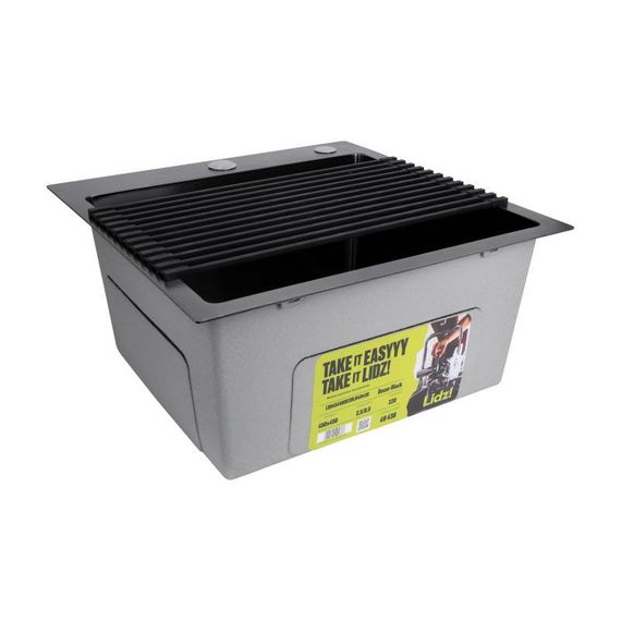 Сушарка на кухонну мийку Lidz Acsis LA04 Black, квадратна основа, для посуду 430х216 мм LDACSLA04BLM49762 | Зображення 4