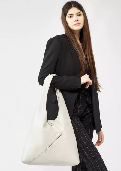 Сумка жіноча Sambag HOBO M білий 35 х 40 х 8 см (53200030) | Зображення 5