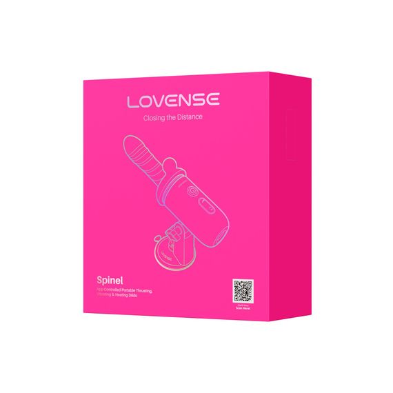 Смарт-міні секс-машина Lovense Spinel імітація фрикцій, підігрів, 3 насадки, на присосці | Зображення 6