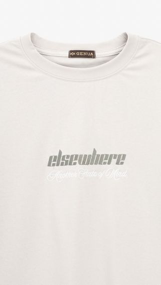 Футболка з принтом чоловіча GENUA G01222-0021 XL Світло-сірий shop (2000999391637) | Зображення 1