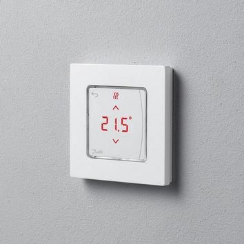 Терморегулятор Danfoss Icon Display, электронный, сенсорный, 230V, 80х80мм, In-Wall, белый (088U1010) | Зображення 3