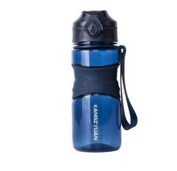 Спортивна бутылка для води KANGZYUAN 450 мл синя, тританова (BPA Free) | Зображення 1